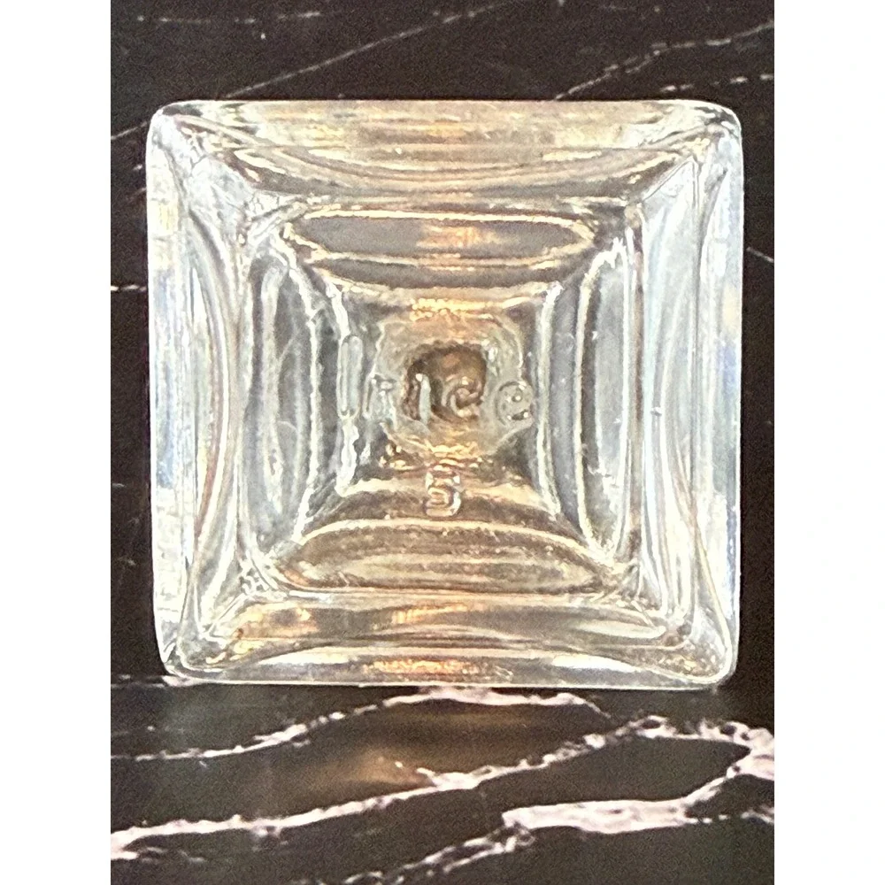 Vintage Irice Mini Crystal Salt & Pepper Shakers Art Deco 1.5